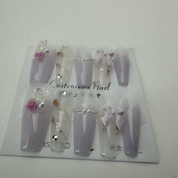 Handmade press on nails bundle of four sets size large - Picture 9 of 13